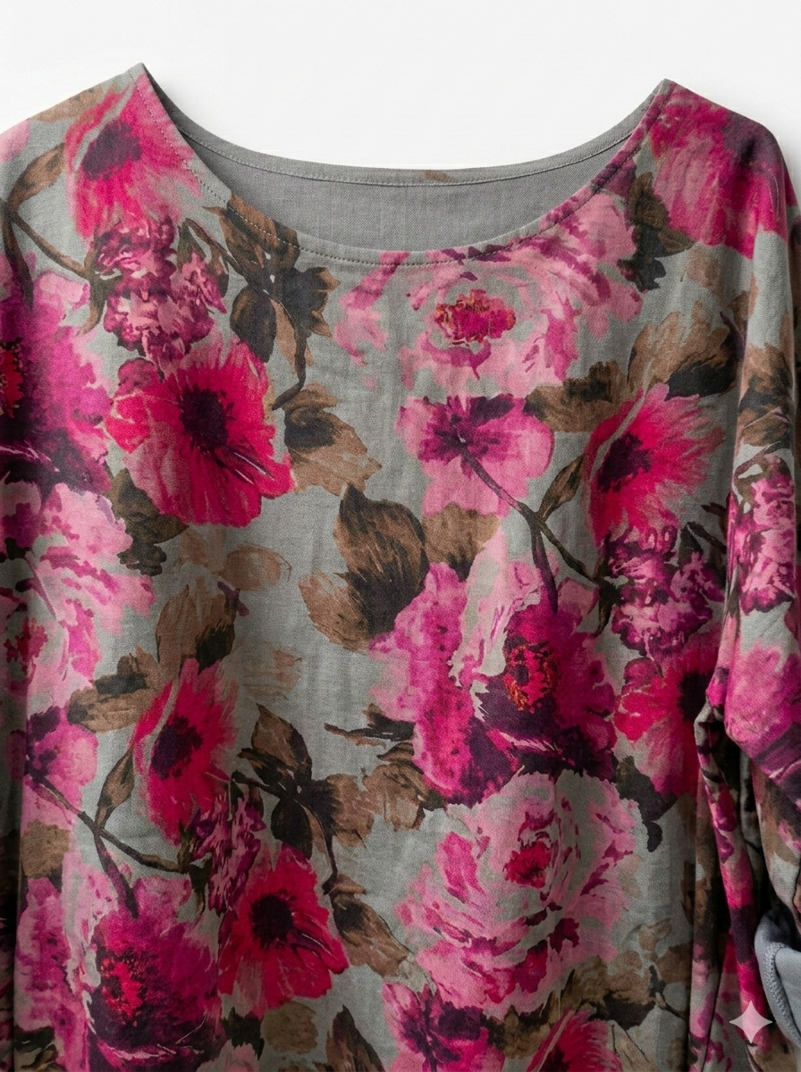 VESTIDO TÚNICA ESTAMPADO FLORAL