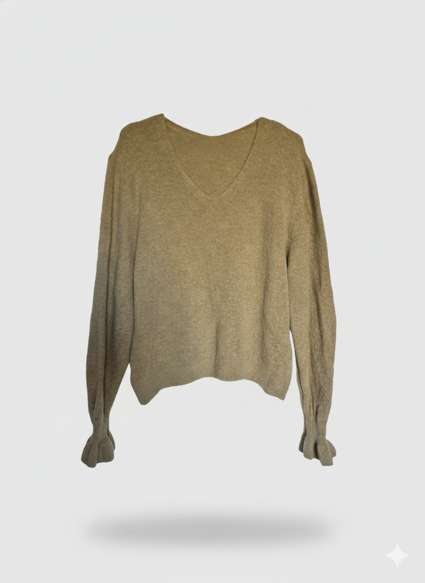 SUÉTER MANGAS ROMÁNTICAS