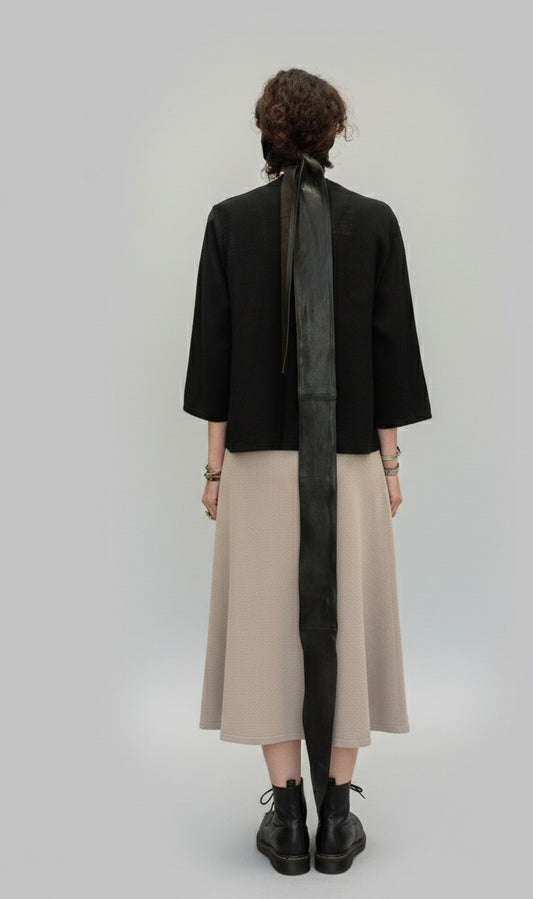 FALDA BRUMA DE PUNTO