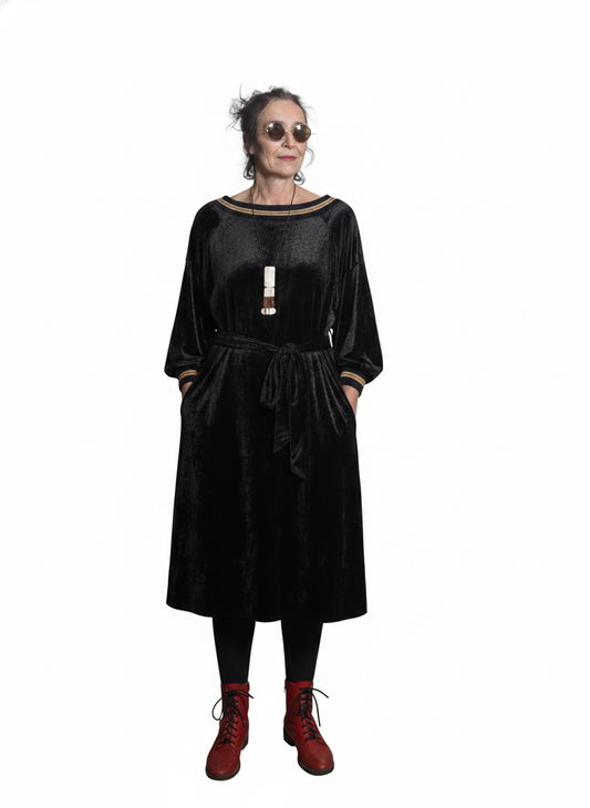 VESTIDO ÓRBITA NEGRA