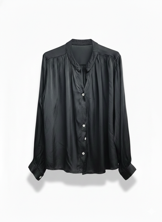 BLUSA SILK NEGRA