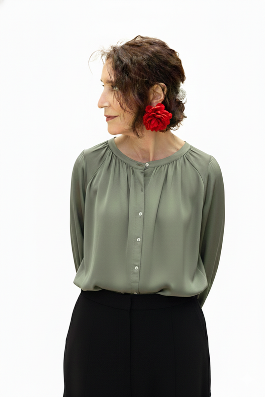 BLUSA PLISSÉ NATURA