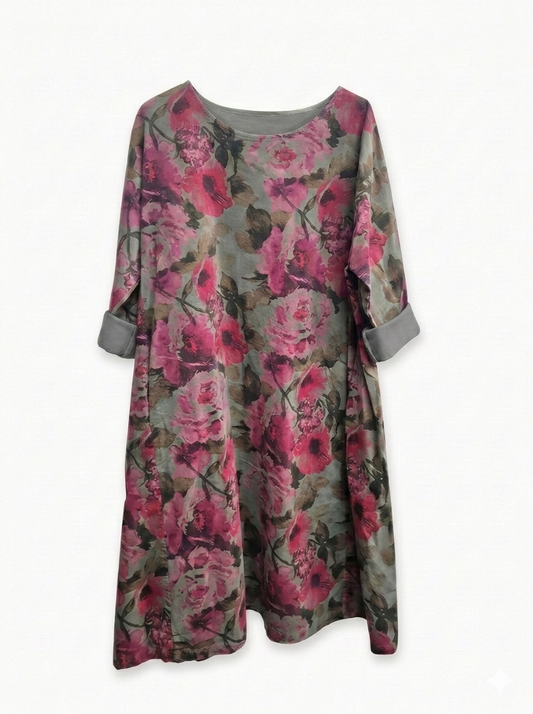 VESTIDO TÚNICA ESTAMPADO FLORAL