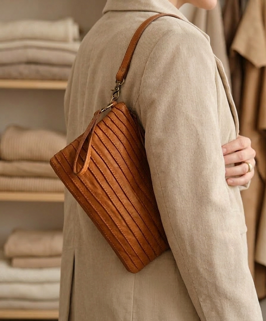 CARTERA TRAZOS DE CUERO